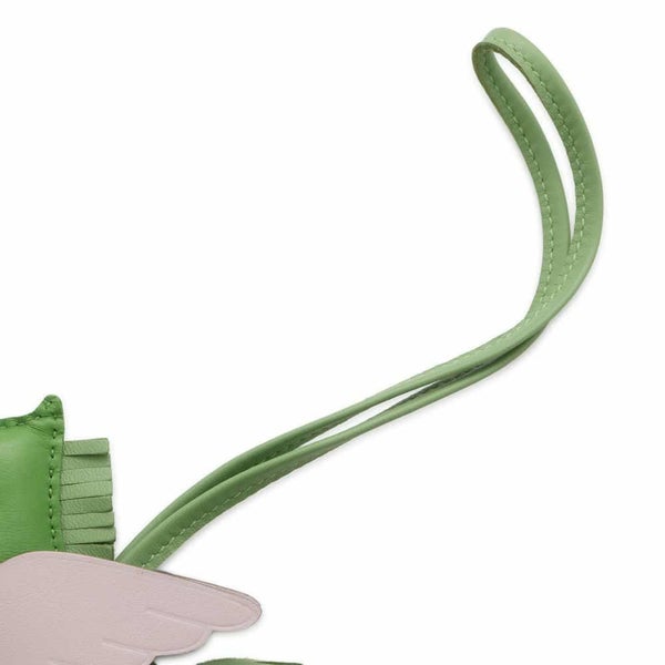 エルメス バッグチャーム ロデオPM ペガサス ヴェールユッカ/ヴェールクリケット/モーヴペール ラムスキン B刻印