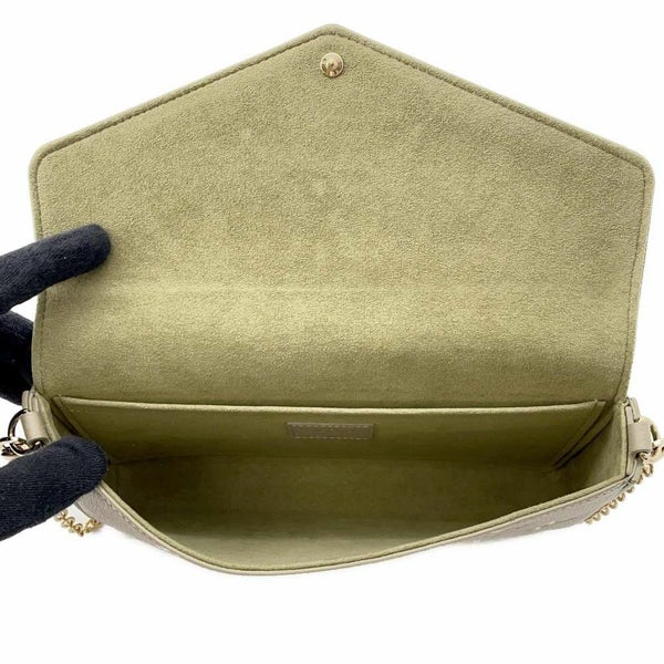 ルイヴィトン チェーンウォレット モノグラム・アンプラント ポシェット・フェリシー M82480 LOUIS VUITTON 財布 グリーン