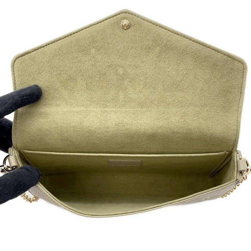 ルイヴィトン チェーンウォレット モノグラム・アンプラント ポシェット・フェリシー M82480 LOUIS VUITTON 財布 グリーン