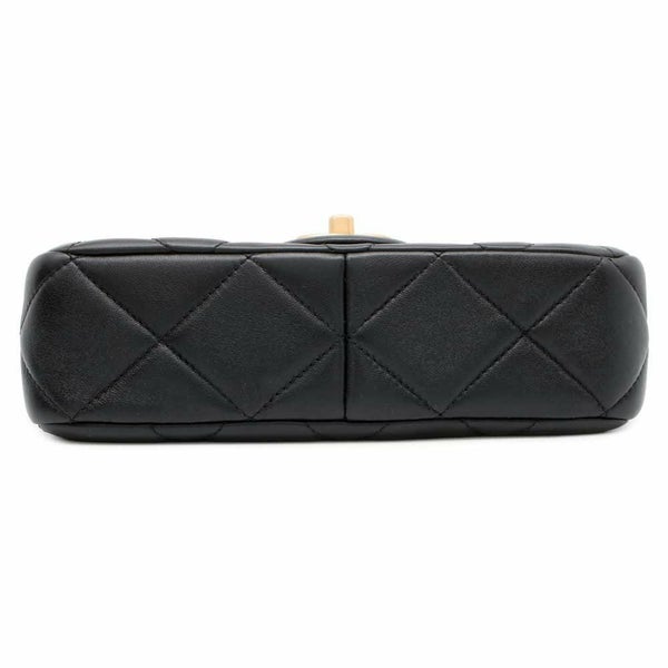 シャネル チェーンショルダーバッグ ココマーク マトラッセ パールボール ラムスキン AS4861 CHANEL 黒