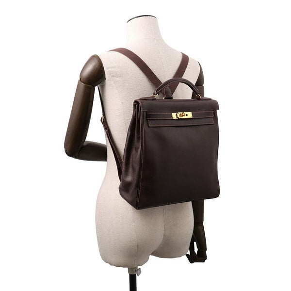 エルメス リュック ケリーアドGM ハバナ/ゴールド金具 ヴォーガリバー □D刻印 HERMES バッグ