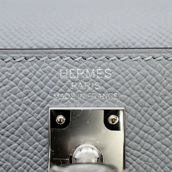 エルメス ハンドバッグ ケリー25 外縫い グリパンタン/シルバー金具 エプソン K刻印 2wayショルダー