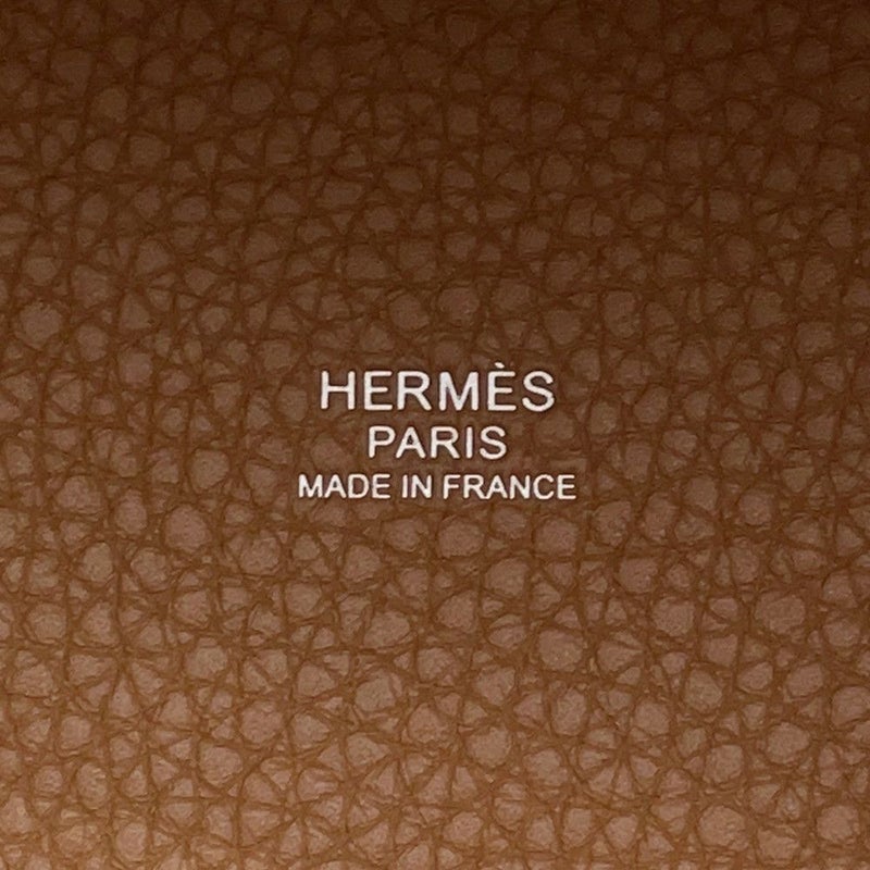 エルメス ハンドバッグ ピコタンロックMM ゴールド/シルバー金具 トリヨンクレマンス K刻印