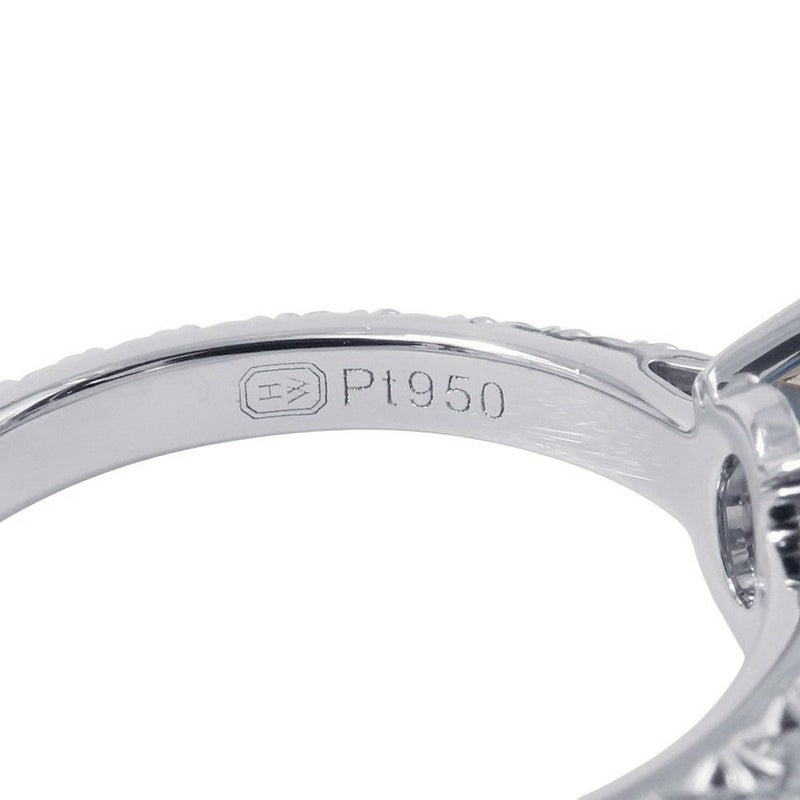 ハリーウィンストン リング オーバルシェイプ リング ダイヤ/サファイア 1.23ct Pt950プラチナ サイズ約7号 鑑別書付き RGSPOV010BRL