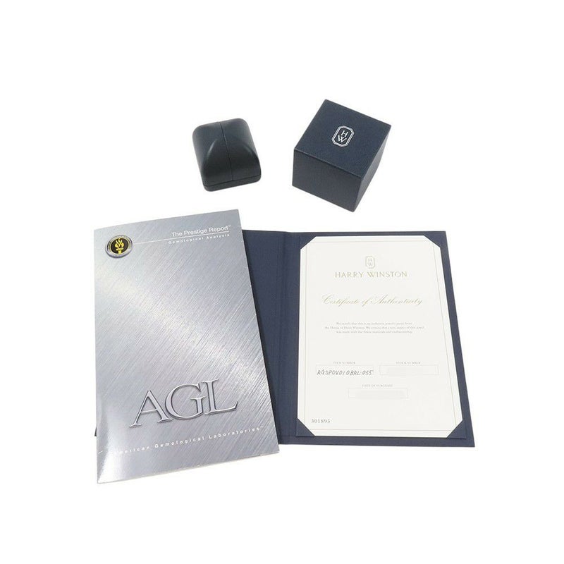 ハリーウィンストン リング オーバルシェイプ リング ダイヤ/サファイア 1.23ct Pt950プラチナ サイズ約7号 鑑別書付き RGSPOV010BRL