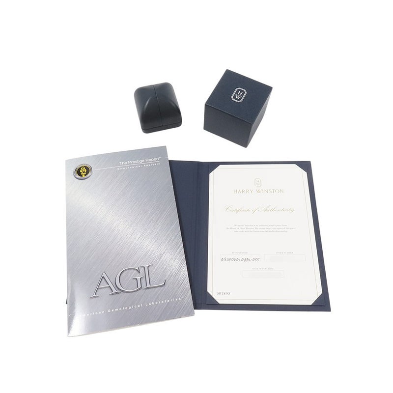 ハリーウィンストン リング オーバルシェイプ リング ダイヤ/サファイア 1.23ct Pt950プラチナ サイズ約7号 鑑別書付き RGSPOV010BRL