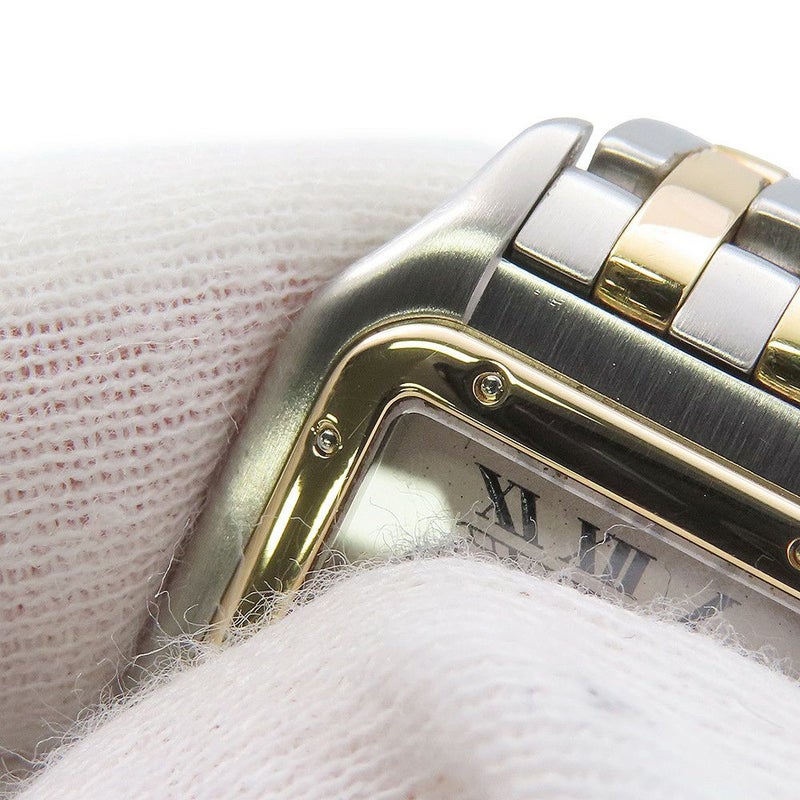 カルティエ パンテールSM 2ロウ SS/K18イエローゴールド W25029B6 Cartier 腕時計 アイボリー文字盤 クォーツ