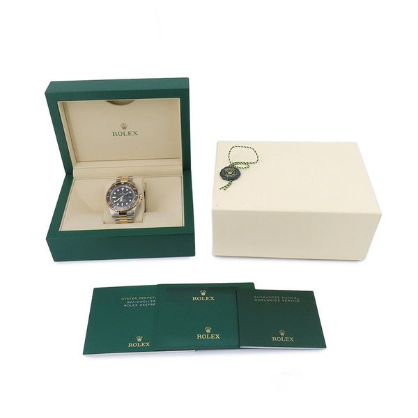 ロレックス シードゥエラー コンビ SS/K18イエローゴールド ランダムシリアル ルーレット 126603 ROLEX 腕時計 黒文字盤