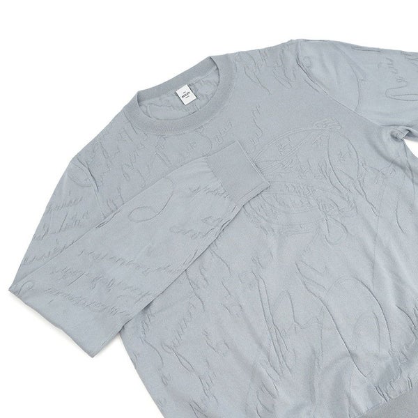 ベルルッティ セーター ダイアゴナル スクリット セーター シルク コットン メンズサイズL Berluti トップス