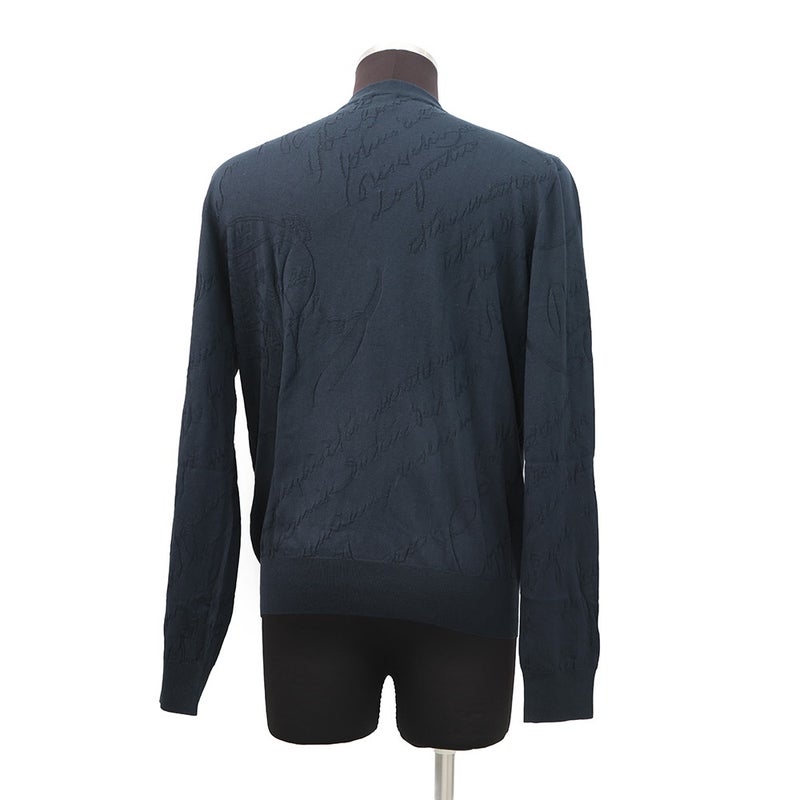 ベルルッティ カーディガン スクリット ジャカード シルク コットン メンズサイズM R27KCL81 Berluti トップス