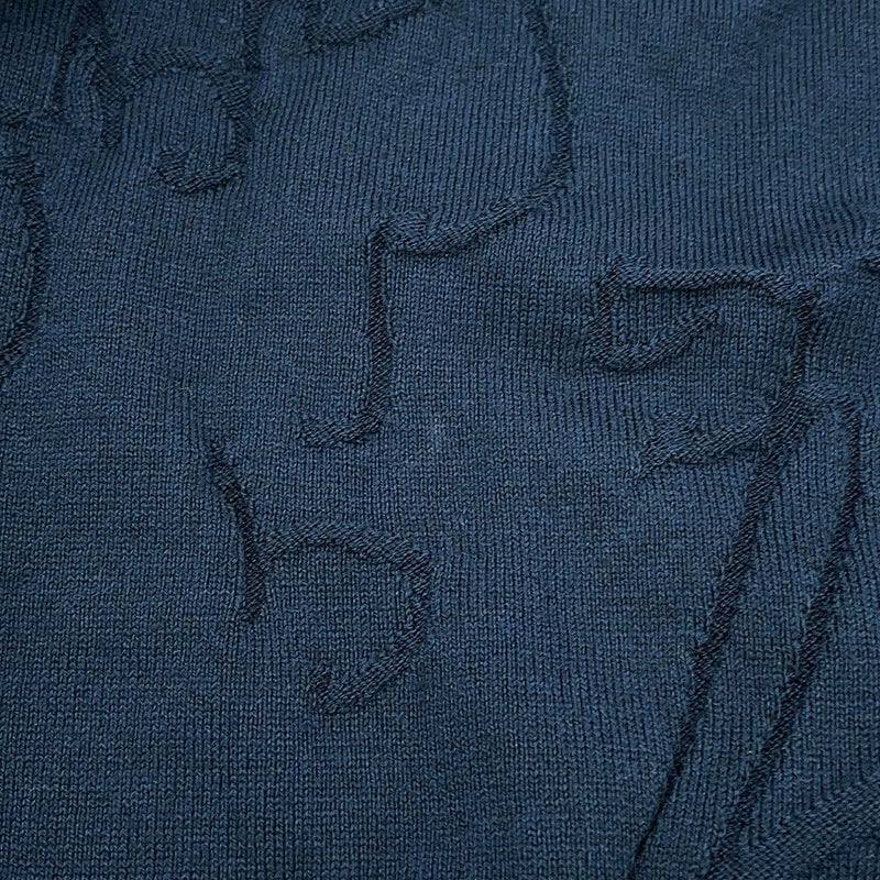 ベルルッティ カーディガン スクリット ジャカード シルク コットン メンズサイズM R27KCL81 Berluti トップス