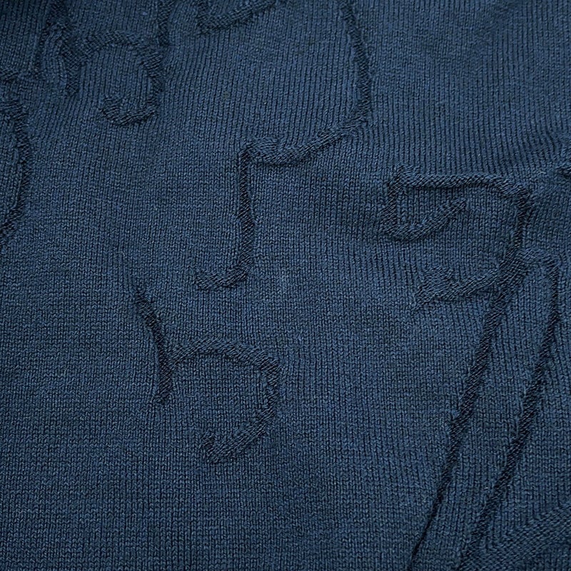 ベルルッティ カーディガン スクリット ジャカード シルク コットン メンズサイズM R27KCL81 Berluti トップス