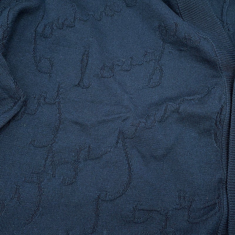 ベルルッティ カーディガン スクリット ジャカード シルク コットン メンズサイズM R27KCL81 Berluti トップス