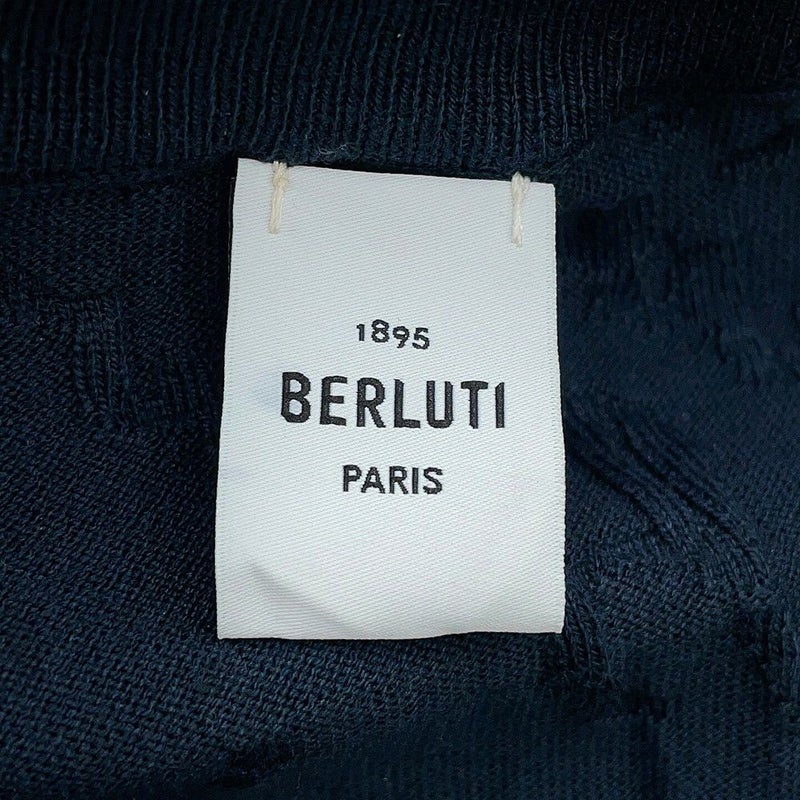 ベルルッティ カーディガン スクリット ジャカード シルク コットン メンズサイズM R27KCL81 Berluti トップス
