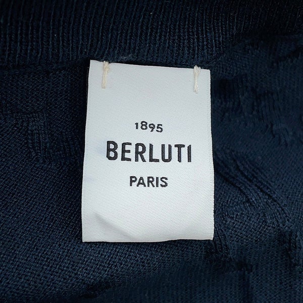 ベルルッティ カーディガン スクリット ジャカード シルク コットン メンズサイズM R27KCL81 Berluti トップス