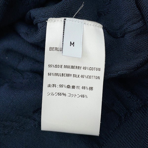 ベルルッティ カーディガン スクリット ジャカード シルク コットン メンズサイズM R27KCL81 Berluti トップス