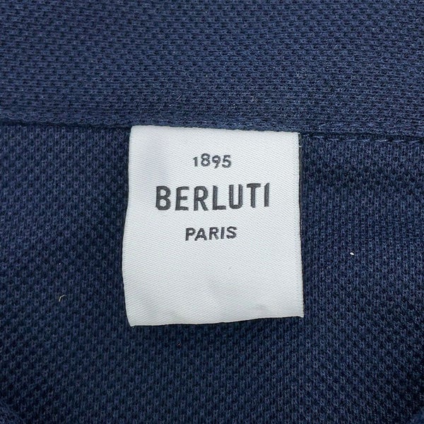 ベルルッティ 長袖シャツ ピケ シャツ スクリット ポケット コットン メンズサイズM Berluti トップス