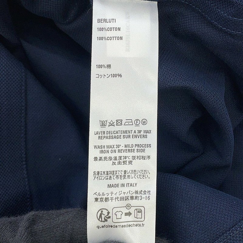 ベルルッティ 長袖シャツ ピケ シャツ スクリット ポケット コットン メンズサイズM Berluti トップス