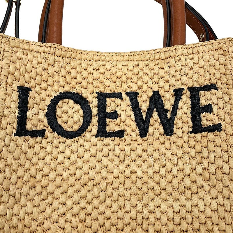 ロエベ ハンドバッグ ロゴ スタンダード A5トート ラフィア A563S30X05 LOEWE かごバッグ 2way