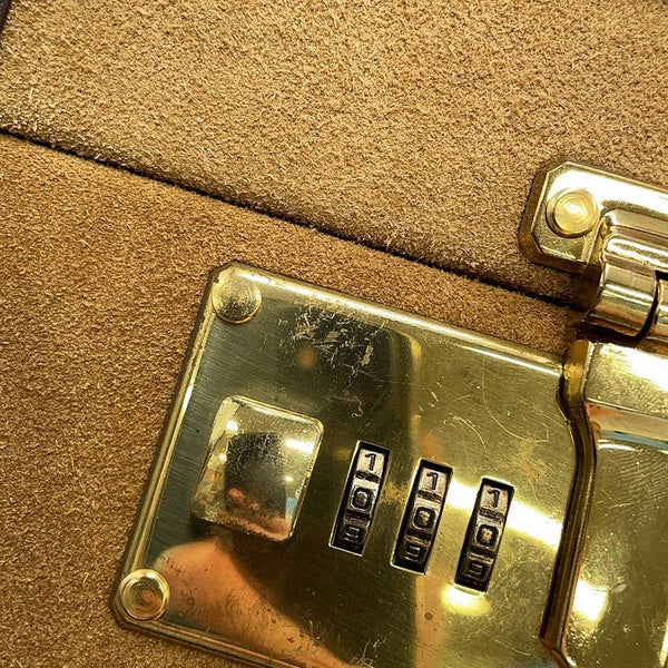 ロエベ トランクケース アナグラム スエード レザー LOEWE