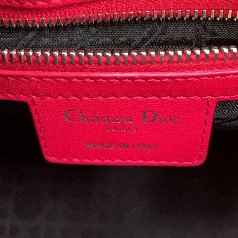 クリスチャン・ディオール ハンドバッグ レディディオール カナージュ ミディアム レザー Christian Dior 2way