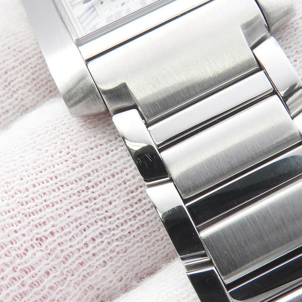 カルティエ タンク フランセーズ ウォッチ SM WSTA0065 Cartier クォーツ 腕時計 ウォッチ シルバー文字盤
