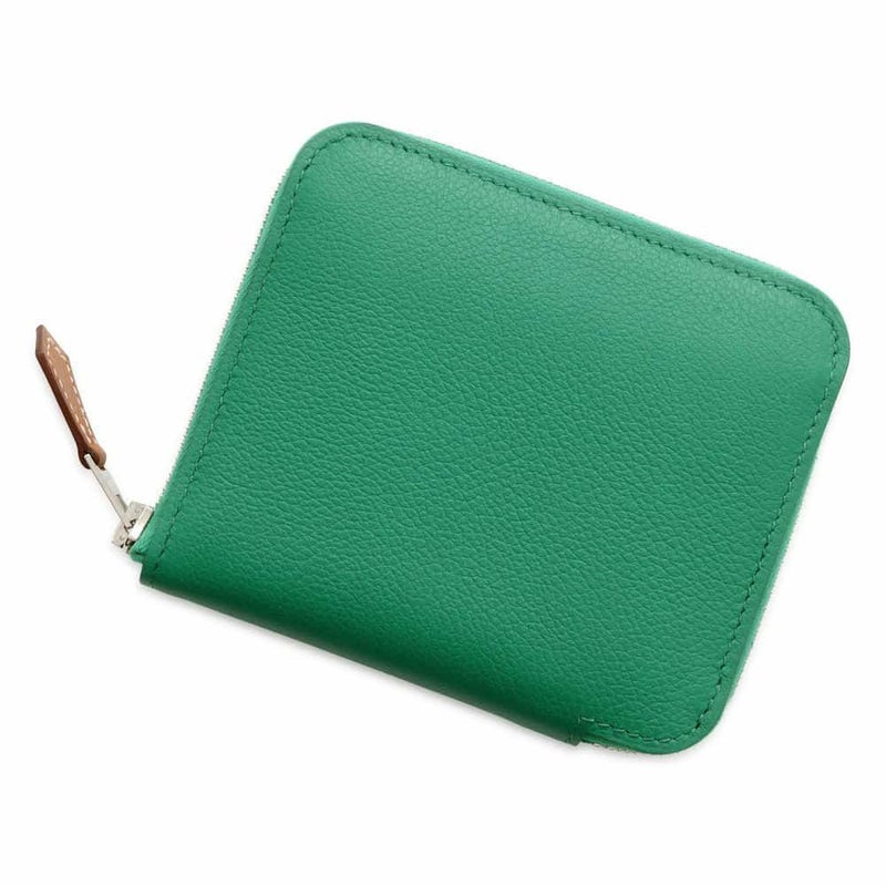 エルメス コインケース アザップコンパクト シルクイン ヴェールヴェルティゴ/シルバー金具 エバーカラー B刻印