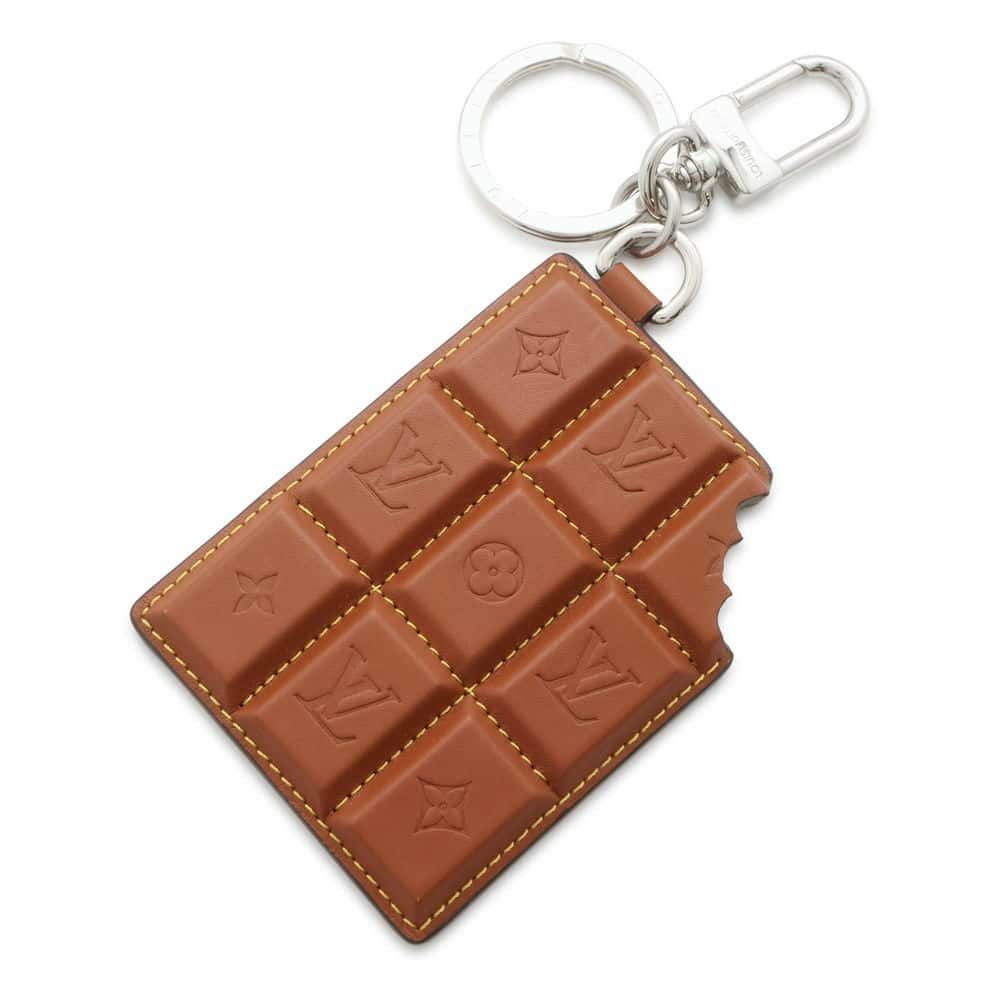 ルイヴィトン バッグチャーム LV チョコレートバー モノグラム レザー