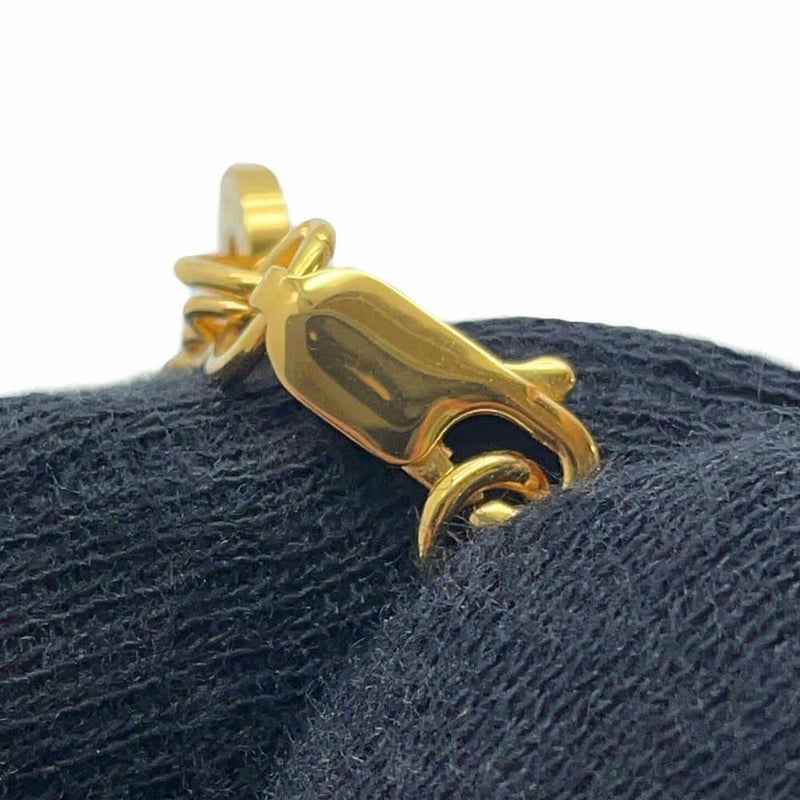 エルメス ネックレス コル H ブラック/ゴールド金具 HERMES アクセサリー 黒