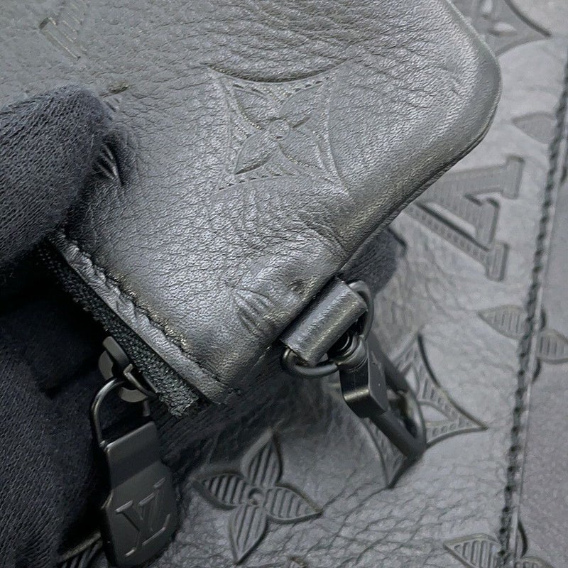 ルイヴィトン ショルダーバッグ モノグラム・シャドウ デュオ・メッセンジャー M69827 LOUIS VUITTON 黒 ブラック