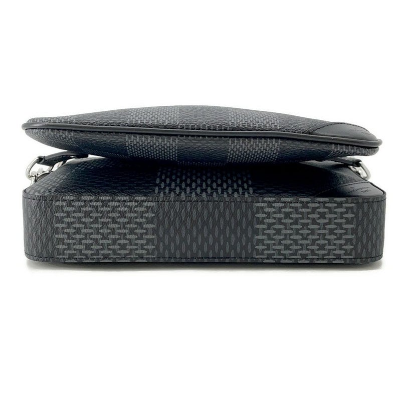 ルイヴィトン ショルダーバッグ ダミエ・グラフィット 3D トリオ・メッセンジャー N50017 LOUIS VUITTON ブラック 黒