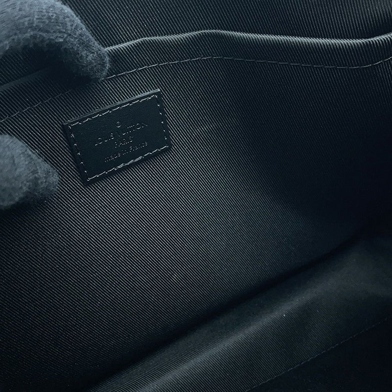 ルイヴィトン クラッチバッグ モノグラム・エクリプス ポシェット ヴォワヤージュ スープル M82543 メンズ 黒 ブラック