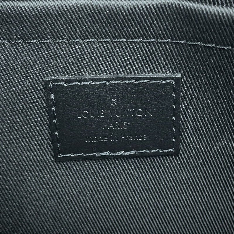 ルイヴィトン クラッチバッグ モノグラム・エクリプス ポシェット ヴォワヤージュ スープル M82543 メンズ 黒 ブラック