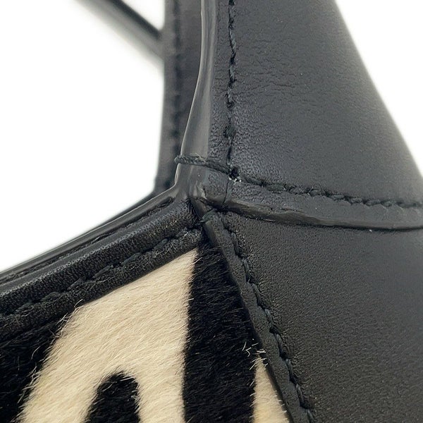 グッチ ハンドバッグ ジャッキー1961 アニマルペイント カーフヘア ミディアム 820415 ゼブラ 2way 黒