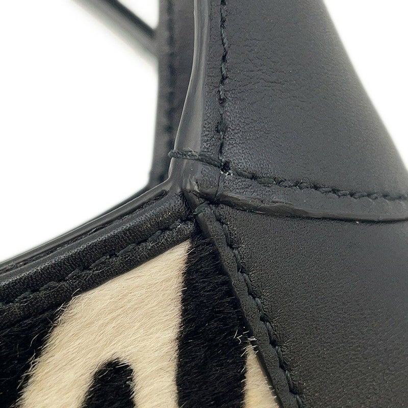 グッチ ハンドバッグ ジャッキー1961 アニマルペイント カーフヘア ミディアム 820415 ゼブラ 2way 黒