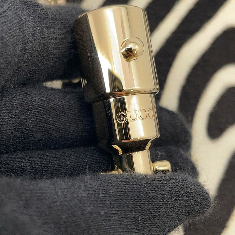 グッチ ハンドバッグ ジャッキー1961 アニマルペイント カーフヘア ミディアム 820415 ゼブラ 2way 黒