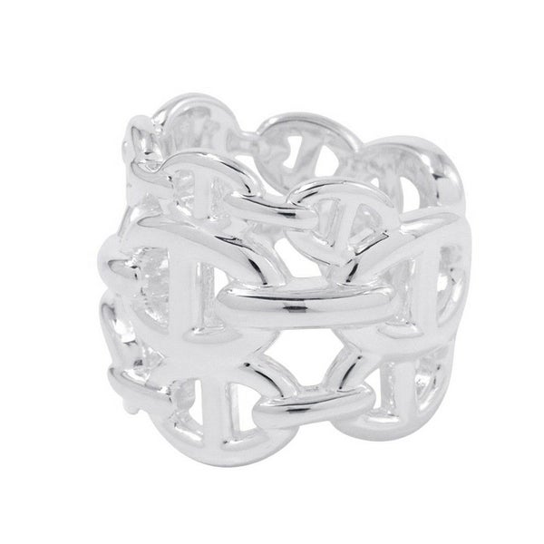 エルメス リング シェーヌダンクル アンシェネGM Enchainee SV925シルバー リングサイズ51 HERMES 指輪