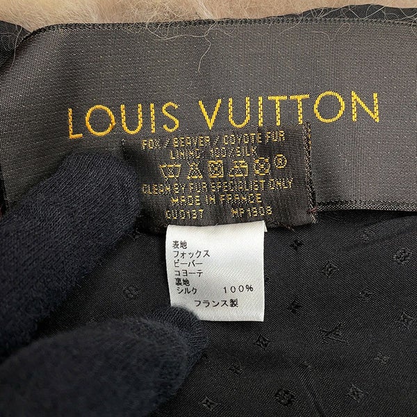ルイヴィトン マフラー エシャルプ フルール エッセンシャル MP1908 LOUIS VUITTON ファー