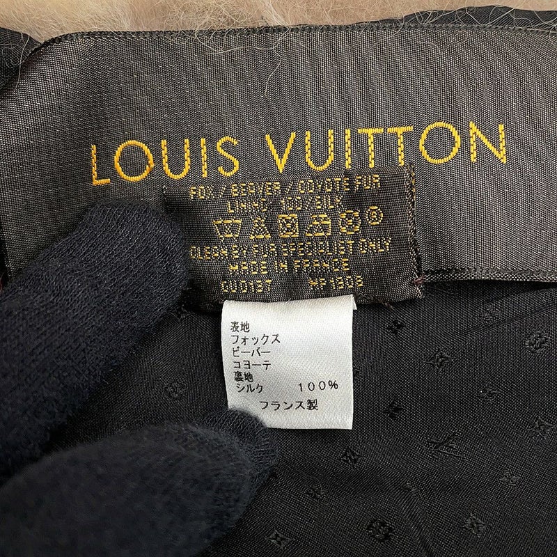 ルイヴィトン マフラー エシャルプ フルール エッセンシャル MP1908 LOUIS VUITTON ファー