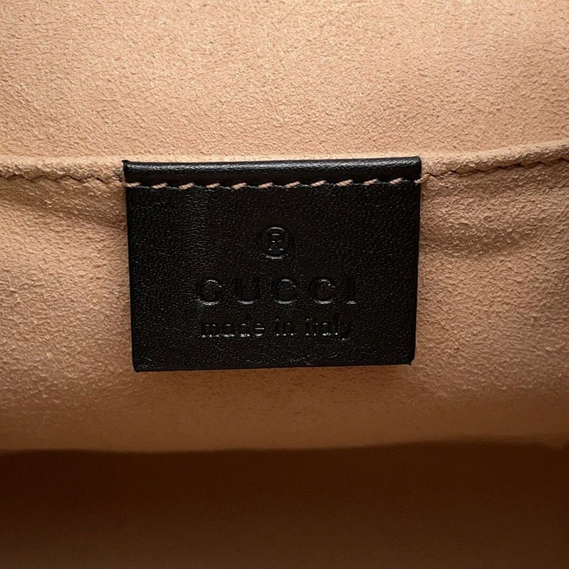 グッチ リュック GGマーモント レザー 528129 GUCCI バッグ 黒