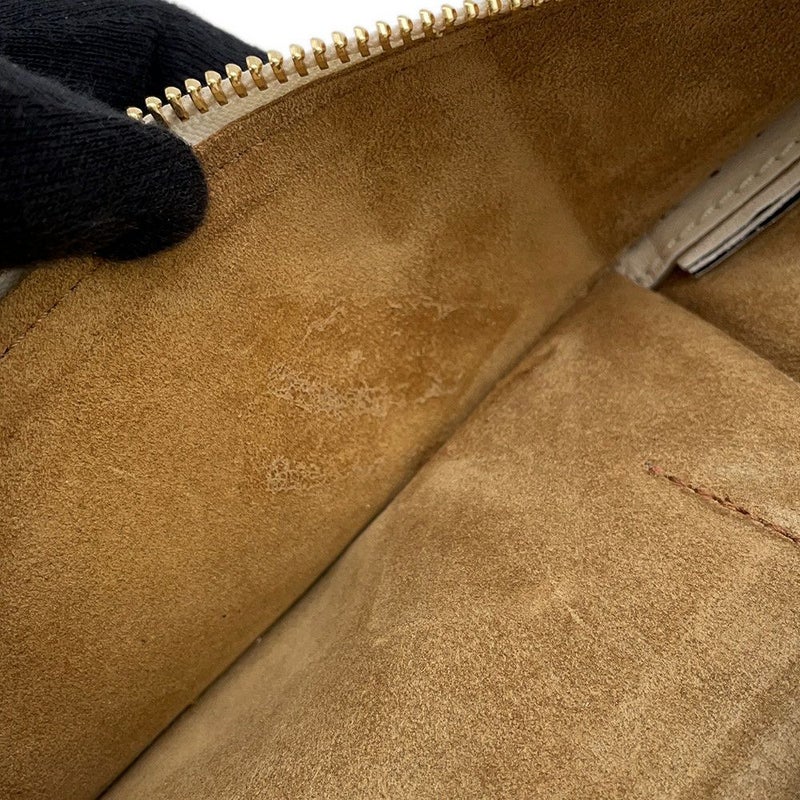 ロエベ チェーンショルダーバッグ パセオ スモール  レザー LOEWE バッグ 白