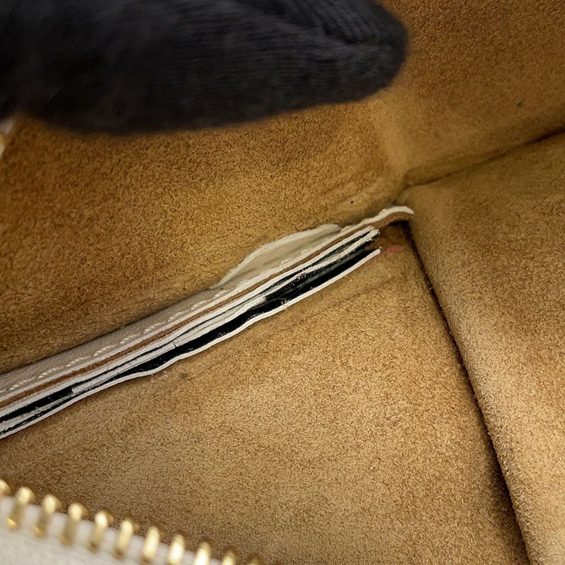 ロエベ チェーンショルダーバッグ パセオ スモール  レザー LOEWE バッグ 白