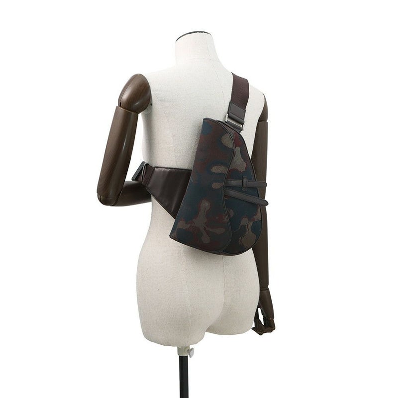 クリスチャン・ディオール ボディバッグ サドル カモフラ キャンバス Christian Dior メンズ セール品