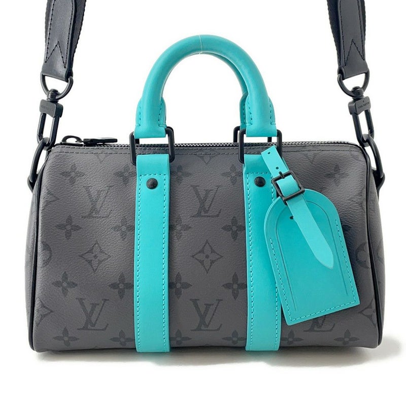 ルイヴィトン ハンドバッグ モノグラム・エクリプス リバース キーポル・バンドリエール25 M11645 2wayバッグ ブラック 黒