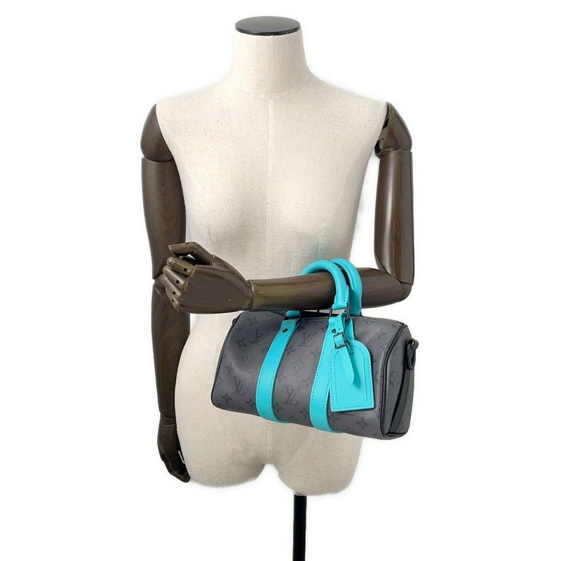 ルイヴィトン ハンドバッグ モノグラム・エクリプス リバース キーポル・バンドリエール25 M11645 2wayバッグ ブラック 黒