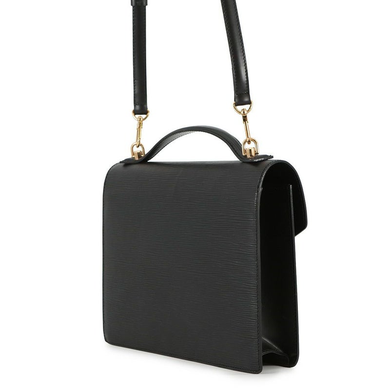 ルイヴィトン ハンドバッグ エピ モンソー M52122 LOUIS VUITTON ヴィトン バッグ 2way ショルダーバッグ ブラック 黒