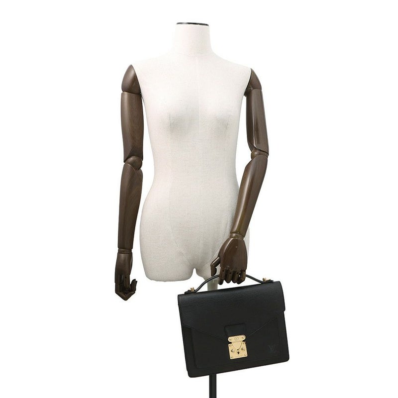 ルイヴィトン ハンドバッグ エピ モンソー M52122 LOUIS VUITTON ヴィトン バッグ 2way ショルダーバッグ ブラック 黒