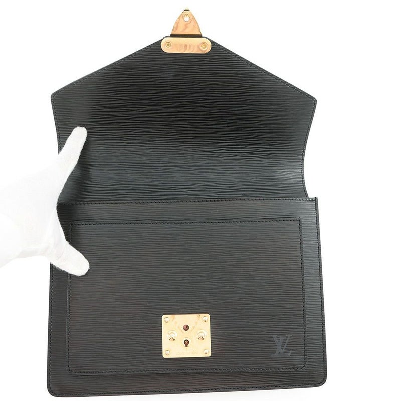 ルイヴィトン ハンドバッグ エピ モンソー M52122 LOUIS VUITTON ヴィトン バッグ 2way ショルダーバッグ ブラック 黒