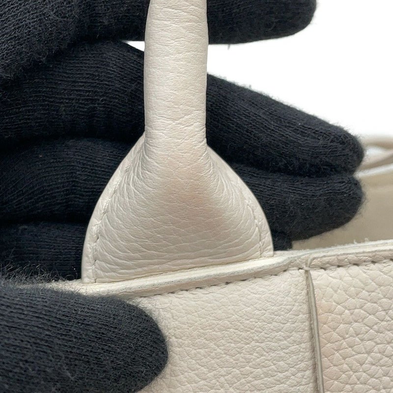 ボッテガヴェネタ トートバッグ キャンディ アルコ マキシイントレチャート 729029 BOTTEGA VENETA 2way 白