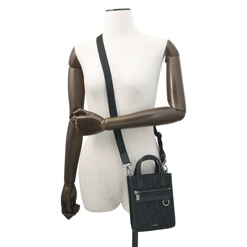 クリスチャン・ディオール ハンドバッグ オブリーク サファリ ノースサウス ミニ 2ESWS017YKY Christian Dior トロッター 黒 2way